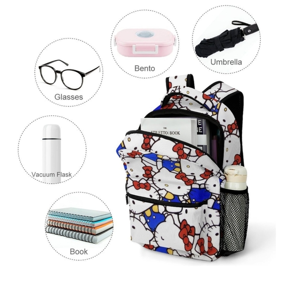 NWT KNAKHOF Hello Kitty Bookbag - Picture 6 of 9